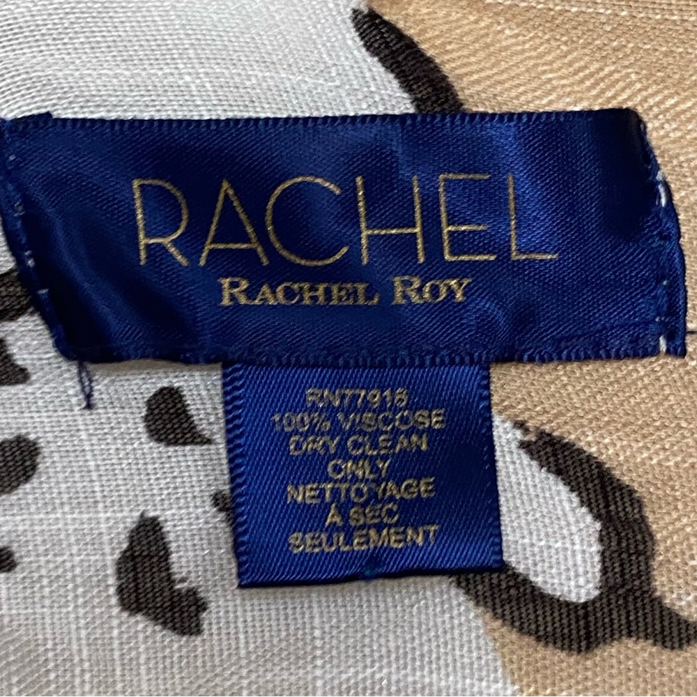 RACHEL Rachel Roy Floral Kimono in Tan and White - Picture 2 of 3